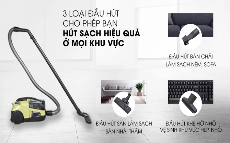 Máy hút bụi công nghiệp cho gia đình hiệu suất tốt nhất