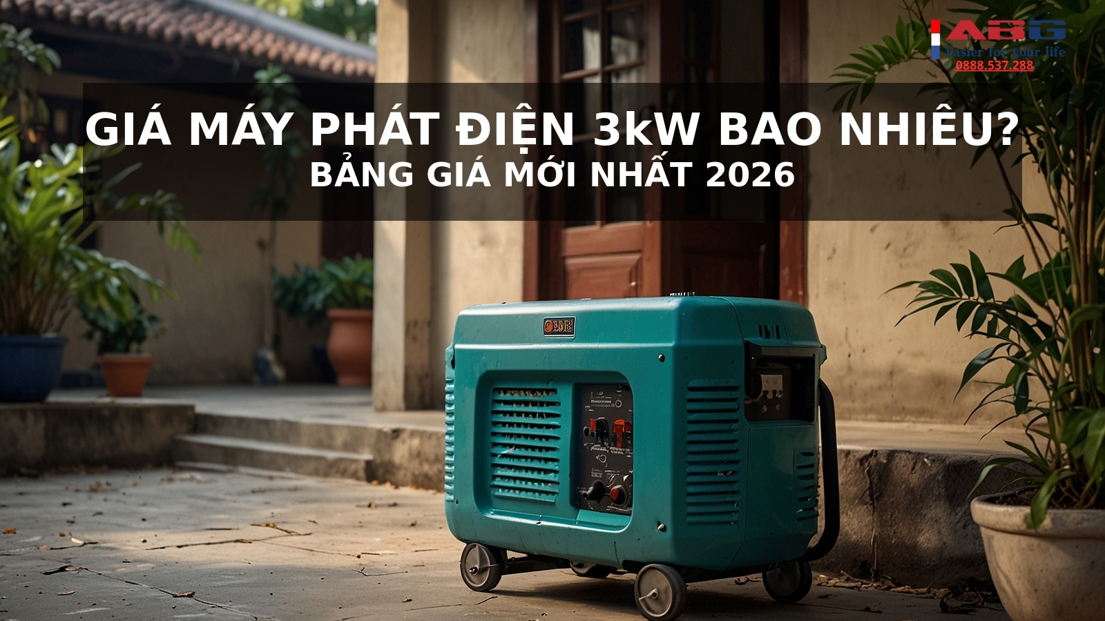 Giá máy phát điện 3kW bao nhiêu? Bảng giá mới nhất 2026 1 Ảnh bìa: Giá máy phát điện 3kW bao nhiêu mới nhất 2026