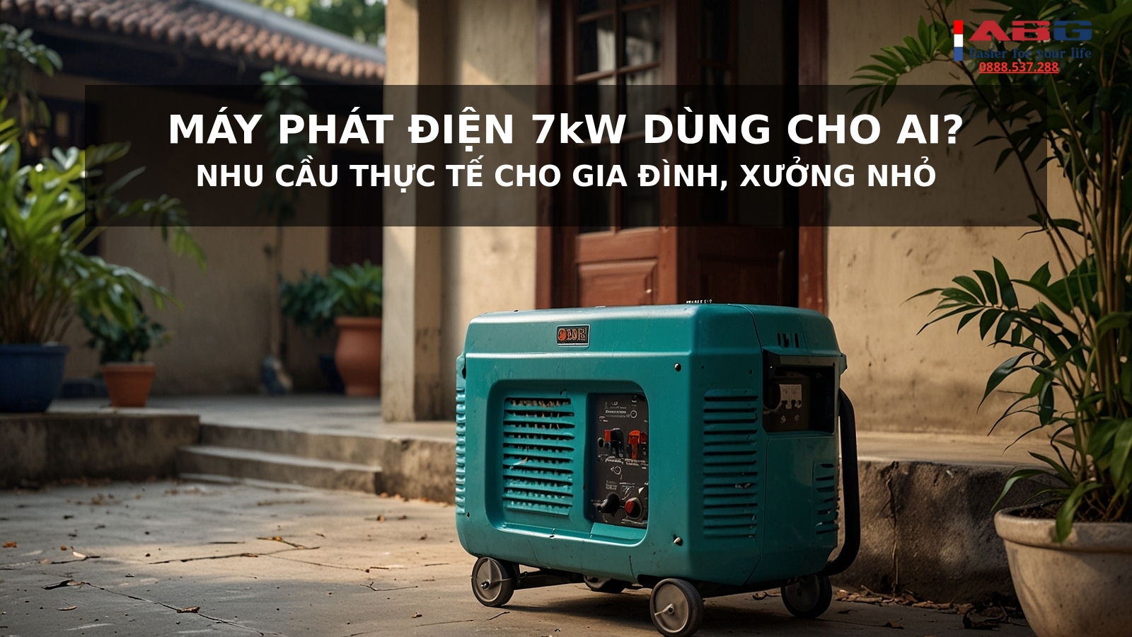 Máy phát điện 7kW phù hợp với những nhu cầu sử dụng nào? 1 Máy phát điện 7kW phù hợp nhu cầu nào