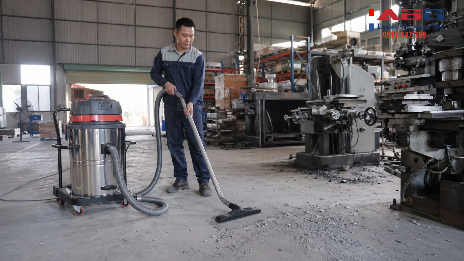 Máy hút bụi công nghiệp cho nhà xưởng: chọn theo diện tích và tải bụi 1 feature auto 118 1