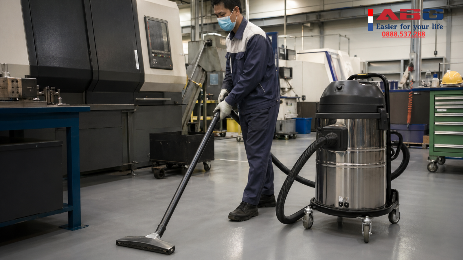 Máy hút bụi vệ sinh công nghiệp: tiêu chuẩn chọn cho đội dịch vụ 1 feature auto 128
