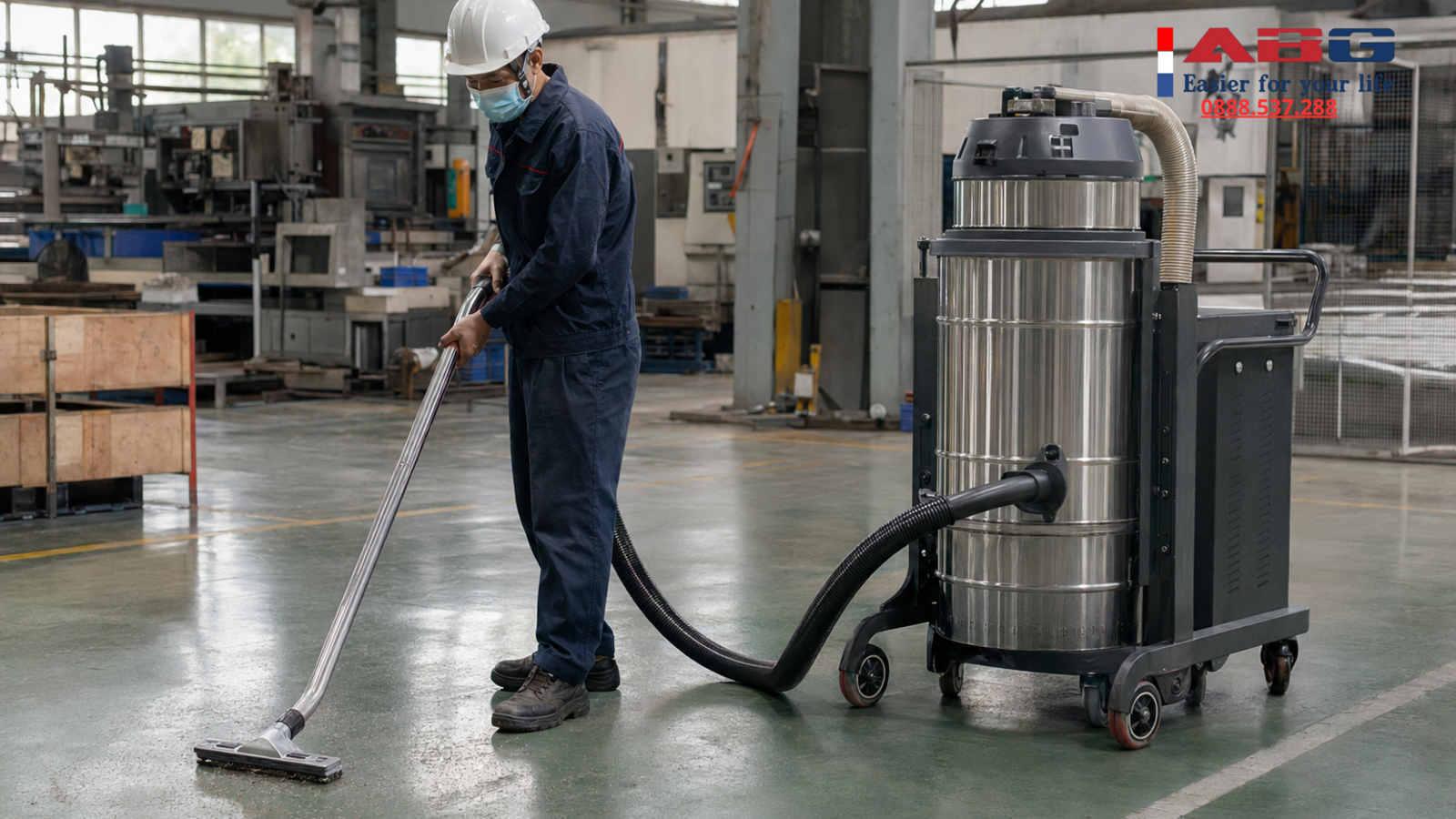 Máy hút bụi công nghiệp 3 pha phù hợp nhà máy nào? 1 feature auto 149