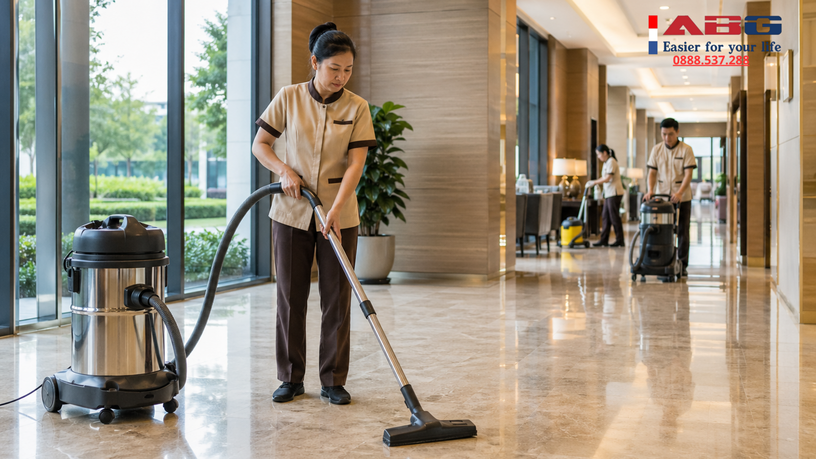 Máy hút bụi công nghiệp cho khách sạn, tòa nhà nên dùng dung tích bao nhiêu? 1 feature auto 166