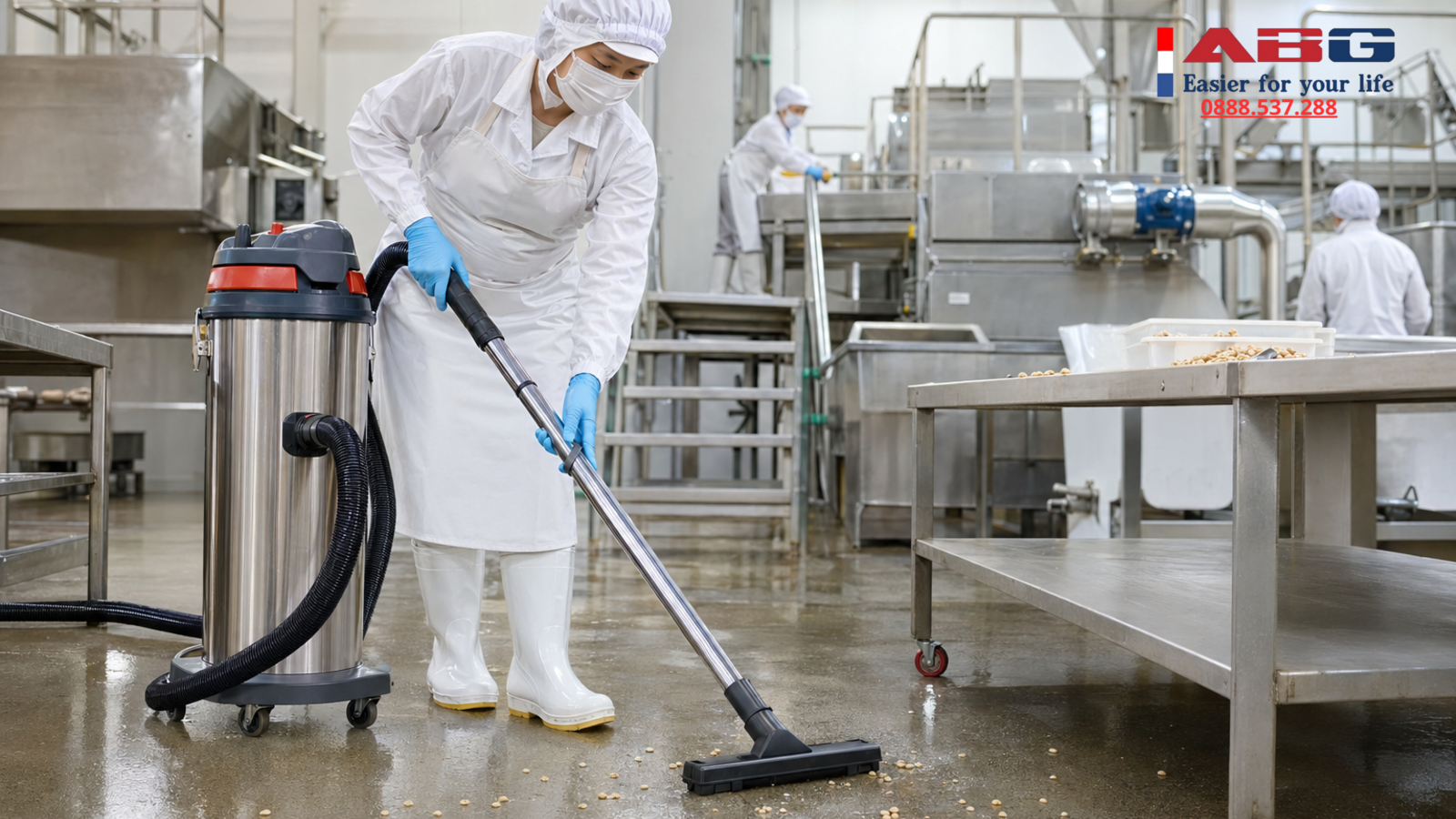 Máy hút bụi công nghiệp cho nhà xưởng thực phẩm nên chọn model nào? 1 feature auto 168