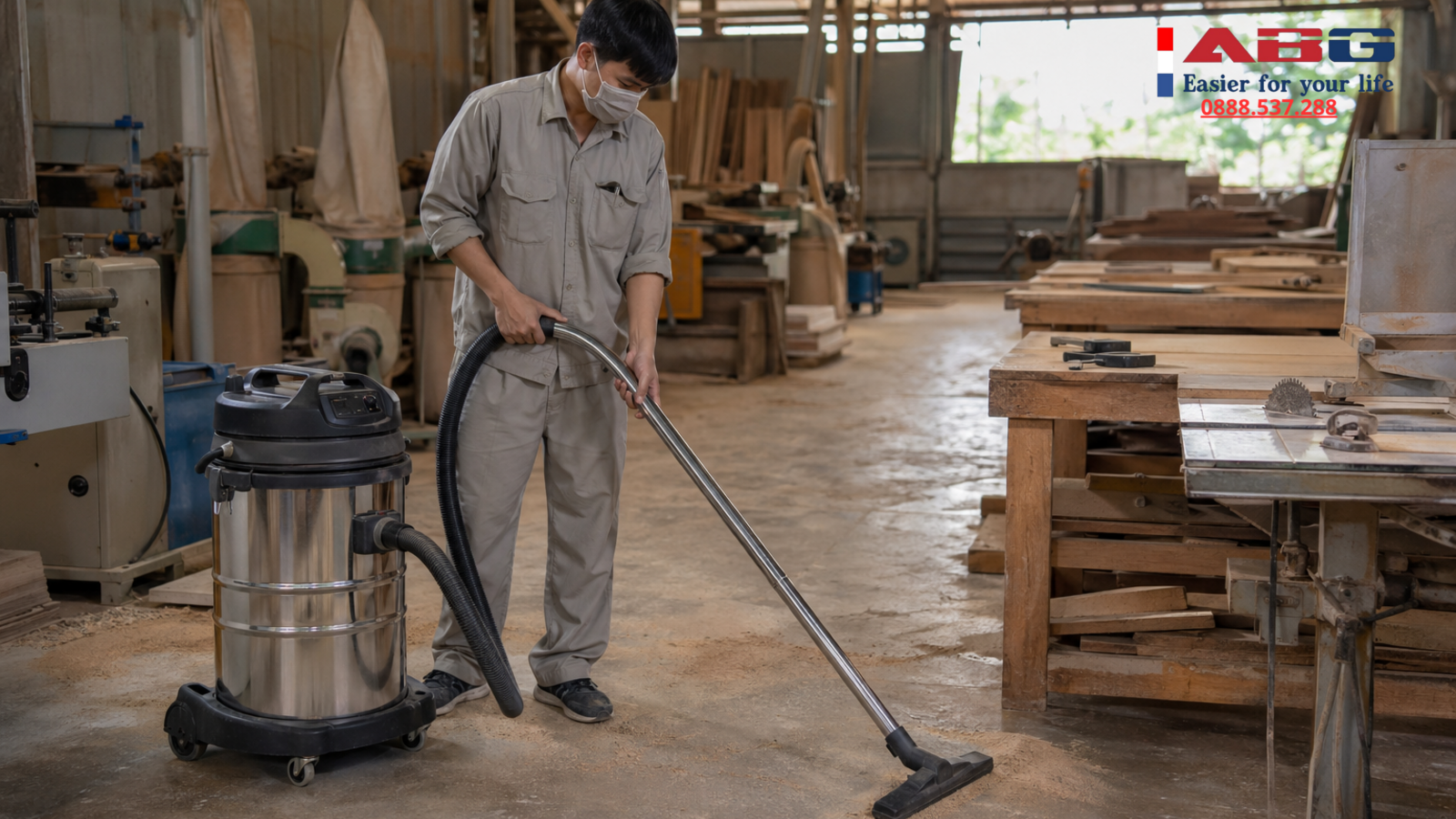 Máy hút bụi công nghiệp loại nào tốt cho bụi gỗ, bụi mịn và mùn cưa? 1 feature auto 169