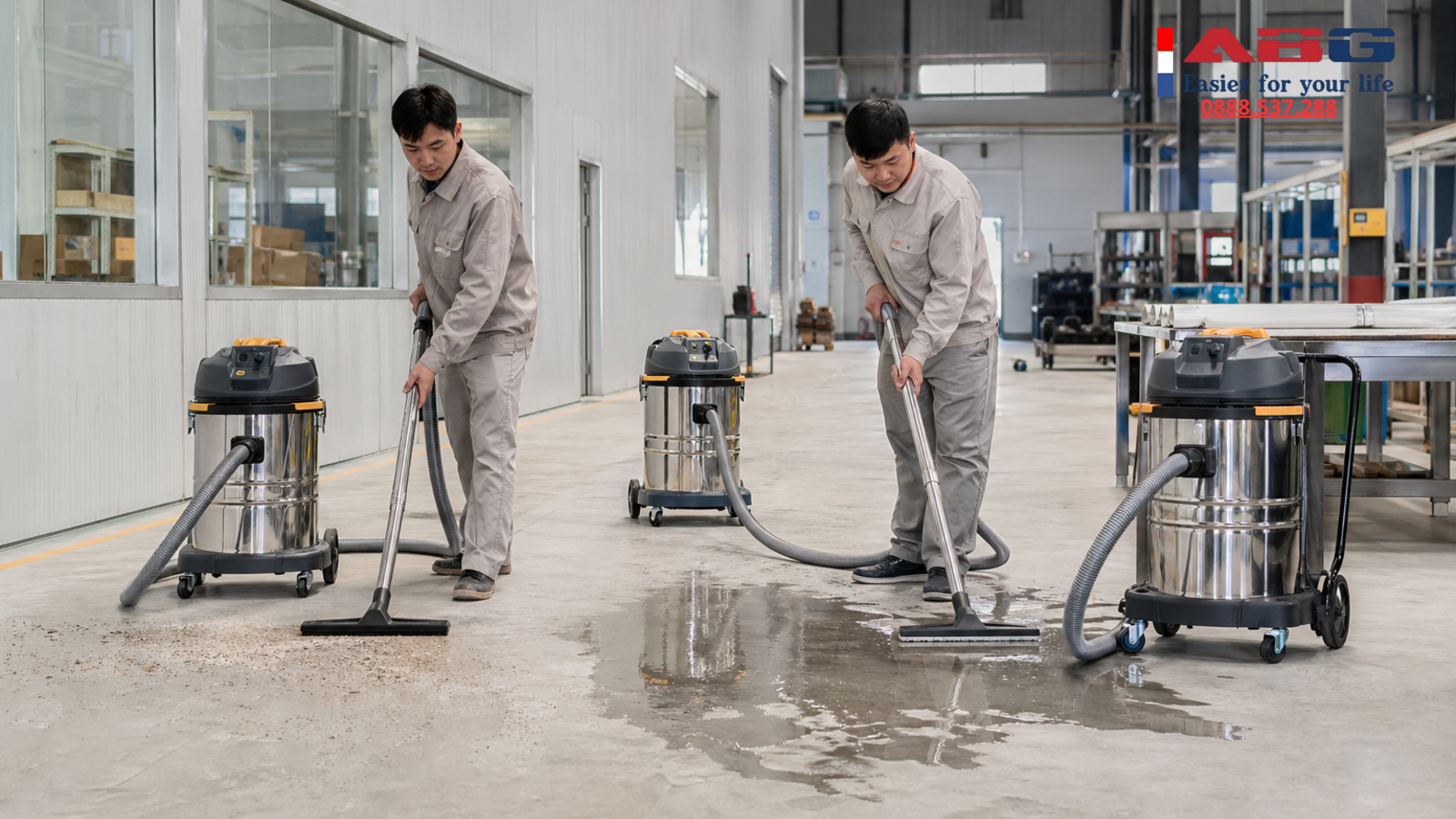 Máy hút bụi công nghiệp có hút được nước không? Phân biệt khô, ướt, khô ướt 1 feature auto 170