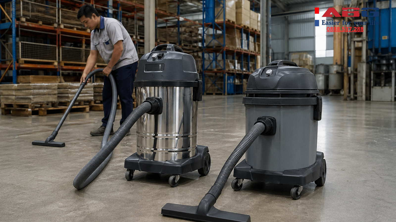 Máy hút bụi công nghiệp inox và nhựa, nên chọn loại nào bền hơn? 1 feature auto 172