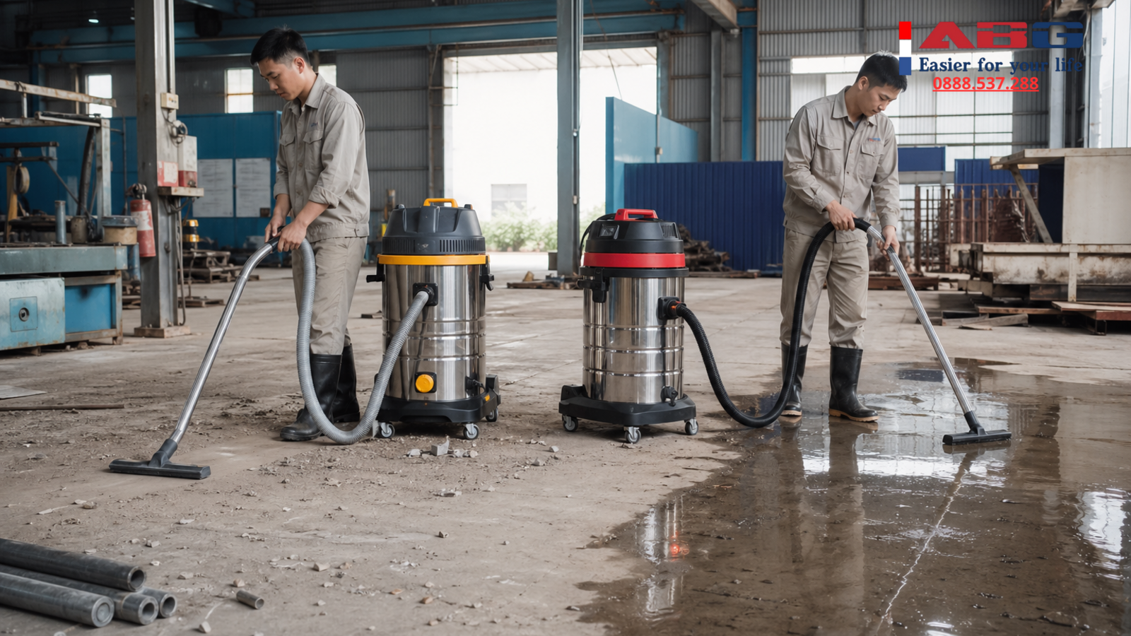 So sánh máy hút bụi công nghiệp Kumisai và Palada, nên mua hãng nào? 1 feature auto 180