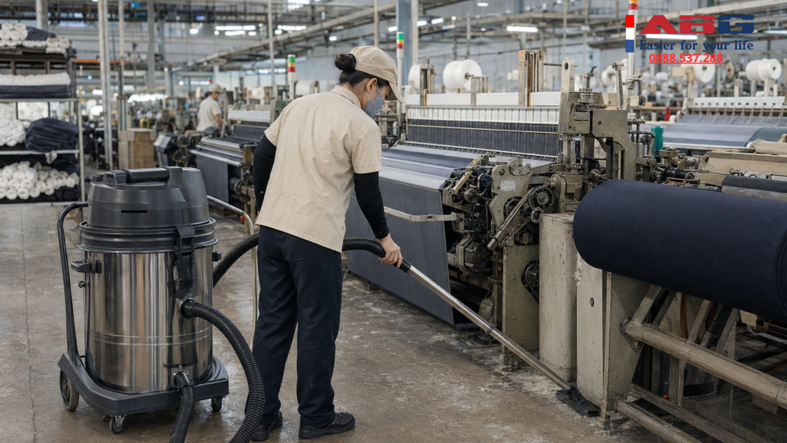 Máy hút bụi công nghiệp cho xưởng dệt, xưởng vải cần lưu ý gì để không nghẹt lọc? 1 feature auto 183