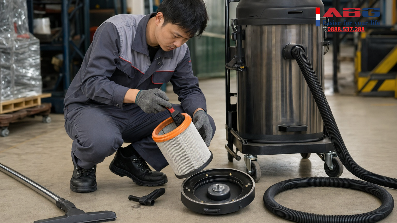 Cách vệ sinh bộ lọc máy hút bụi công nghiệp đúng cách để tăng tuổi thọ máy 1 feature auto 192