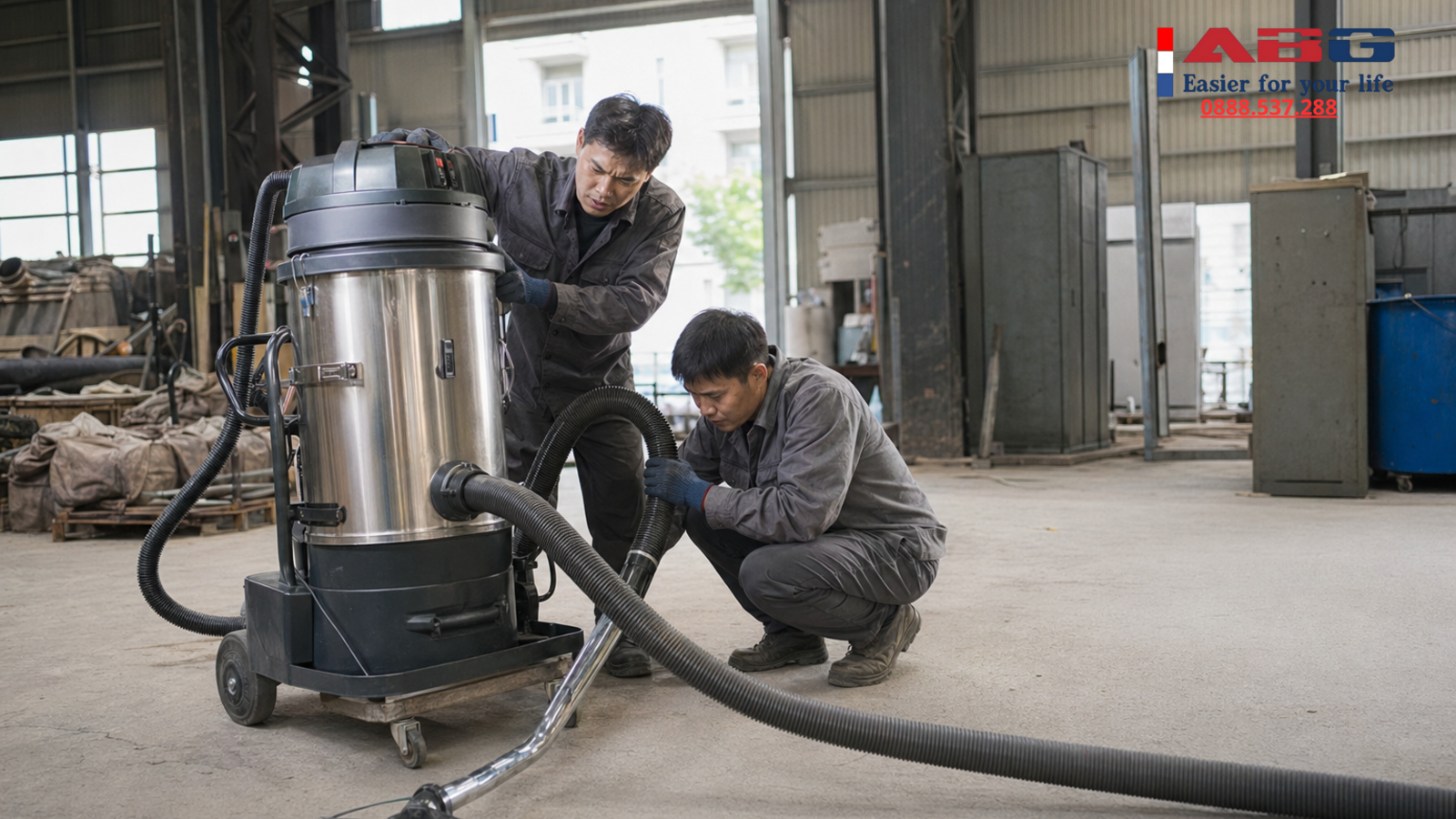 Máy hút bụi công nghiệp phát tiếng ồn lớn bất thường, nguyên nhân do đâu? 1 feature auto 194