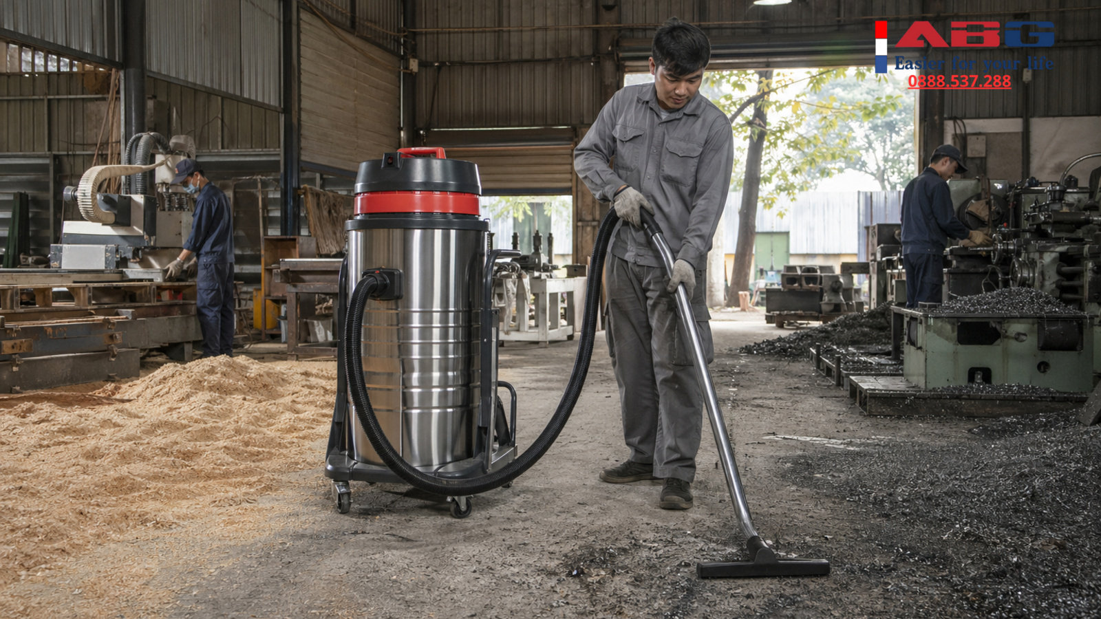 Dòng máy hút bụi công nghiệp 80 lít có phù hợp mọi xưởng không 1 feature auto 55