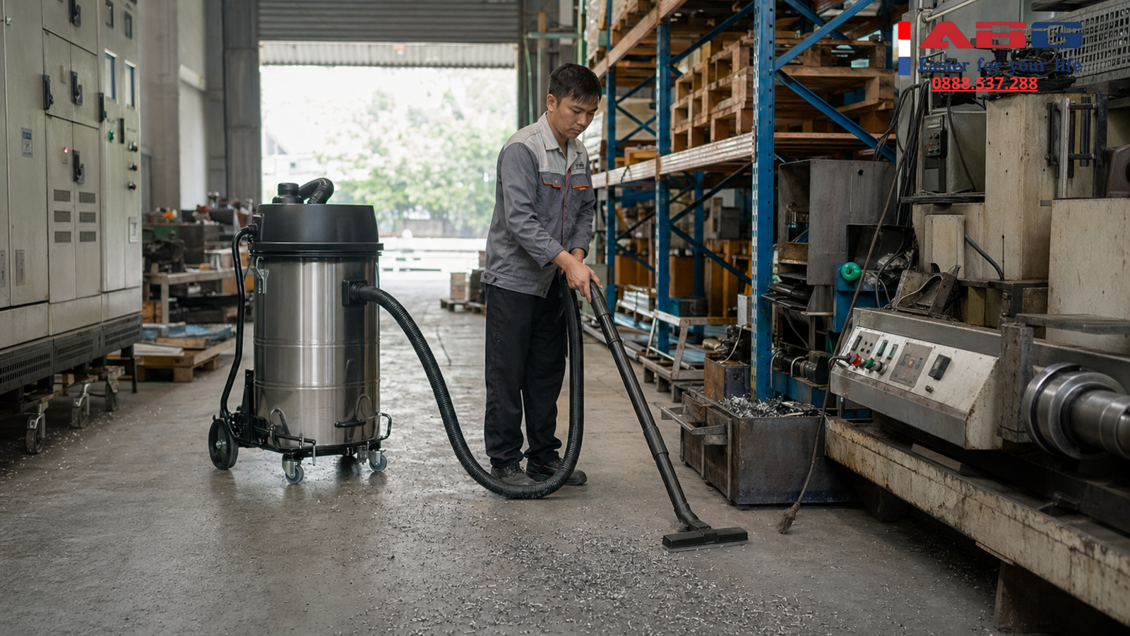Máy hút bụi dòng PD cho xưởng chọn theo tải vận hành 1 feature auto 82