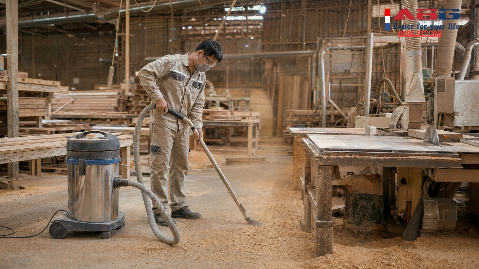 Máy hút bụi công nghiệp cho xưởng gỗ: chọn lọc bụi và dung tích ra sao? 1 Máy hút bụi công nghiệp cho xưởng gỗ chọn lọc bụi và dung tích