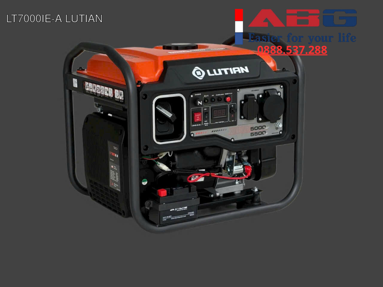 So sánh DG 6500SE vs LT7000iE-A: chọn máy dầu hay máy xăng? 3 máy phát điện xăng LT7000iE-A Lutian