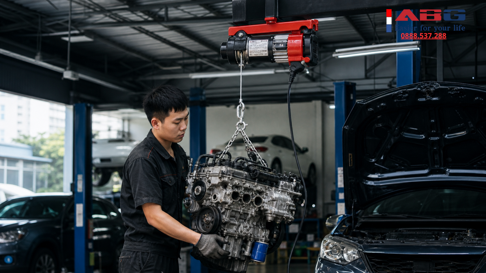 Giải pháp tời điện cho gara ô tô: Lựa chọn model nào tối ưu nhất? 1 feature 120