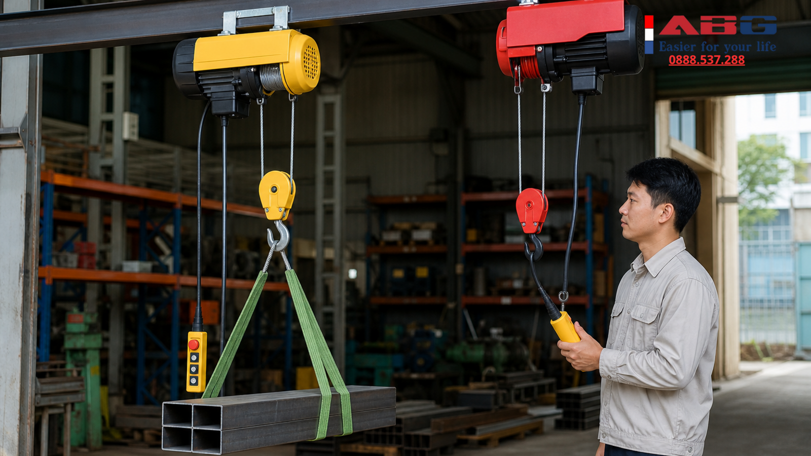Nên mua tời điện ABG hay Hikari Master cho nhu cầu nâng hạ nhẹ? 1 feature 131