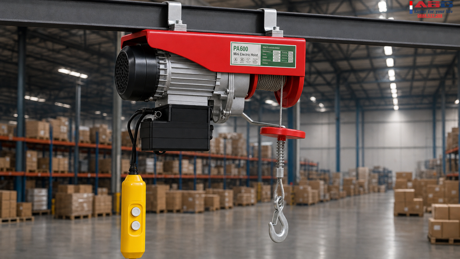 Hướng dẫn lắp tời điện lên xà gồ sắt nhà xưởng an toàn, không bị rung 1 feature-144 chính hãng – Điện máy ABG