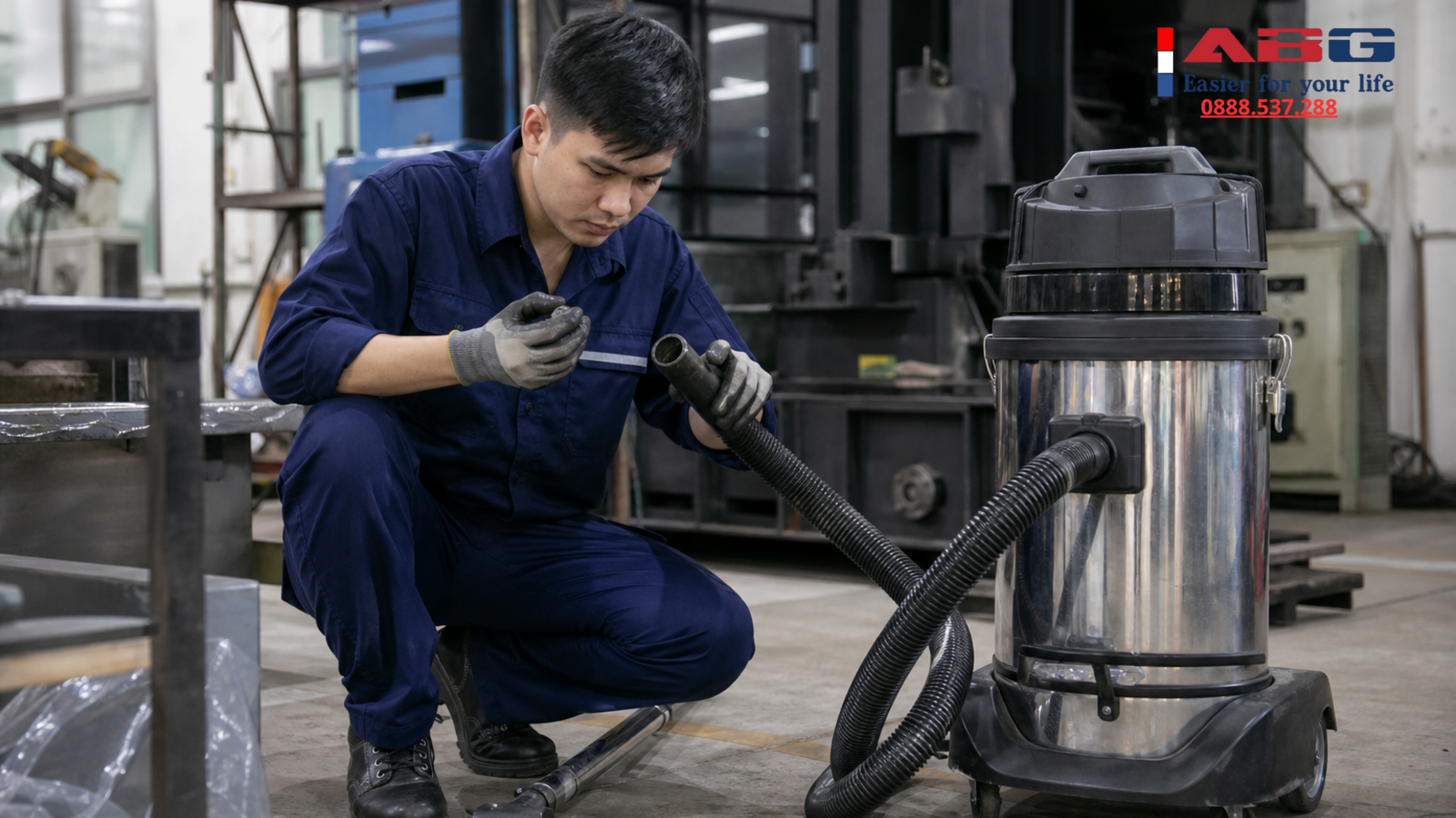 máy hút bụi công nghiệp bị giảm lực hút 1 feature auto 216