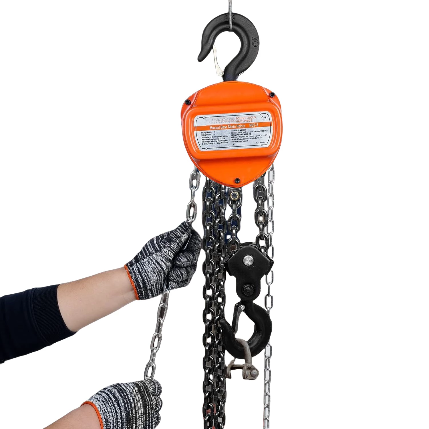 Palang xích kéo tay HSC 10Tx6M 2 Palang xích kéo tay HSC 10Tx6M - Ảnh 2